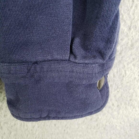 Pact Shirt Button Up Snap Long Sleeve Men’s Large L Navy Blue Organic Cotton LS - Picture 9 of 10